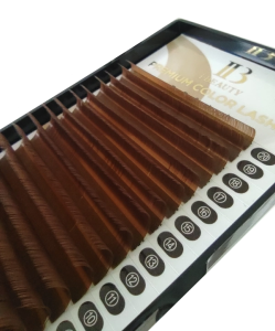 Rzęsy średni brąz M Color I-Beauty