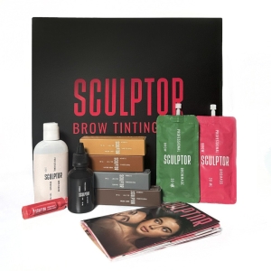 Zestaw do farbowania brwi BROW TINTING SET SCULPTOR