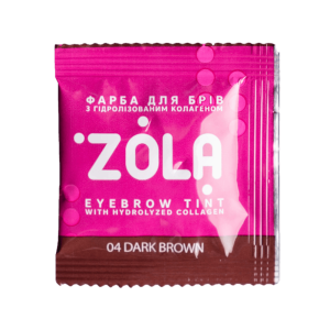 ZOLA Farba do Brwi z Kolagenem 04 Ciemnobrązowa 5ml.