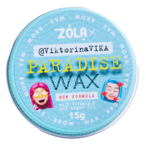 ZOLA Viktorina Vika Wosk do Brwi 15 gr Paradise Wax z Witaminą E i Olejem Arganowym