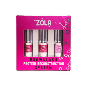 ZOLA Nowy zestaw do laminowania Brow&Lash Protein Reconstruction System