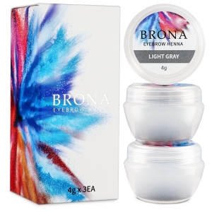 Brona Henna JASNY SZARY 3x4g