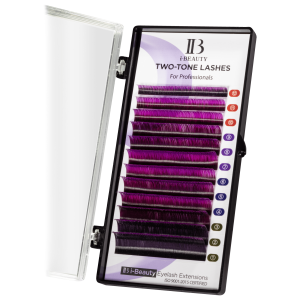 Rzęsy i-Beauty OMBRE CC fioletowo-czarne