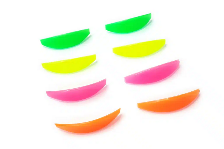 Силиконовые валики для лифтинга ресниц Platinum Neon, 4 пары