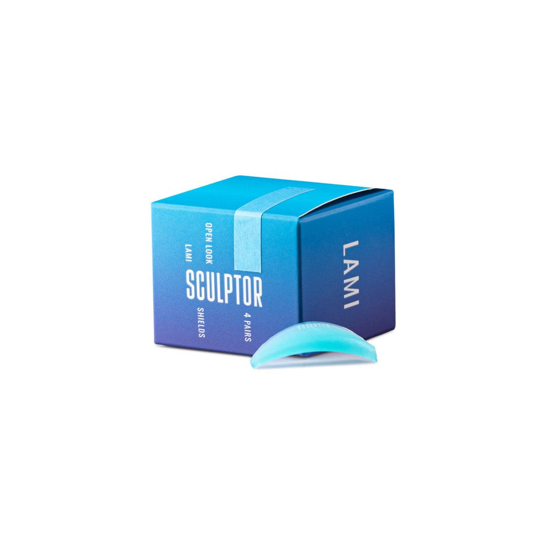 Силиконовые валики для лифтинга ресниц Sculptor Open Look Aqua, разные размеры